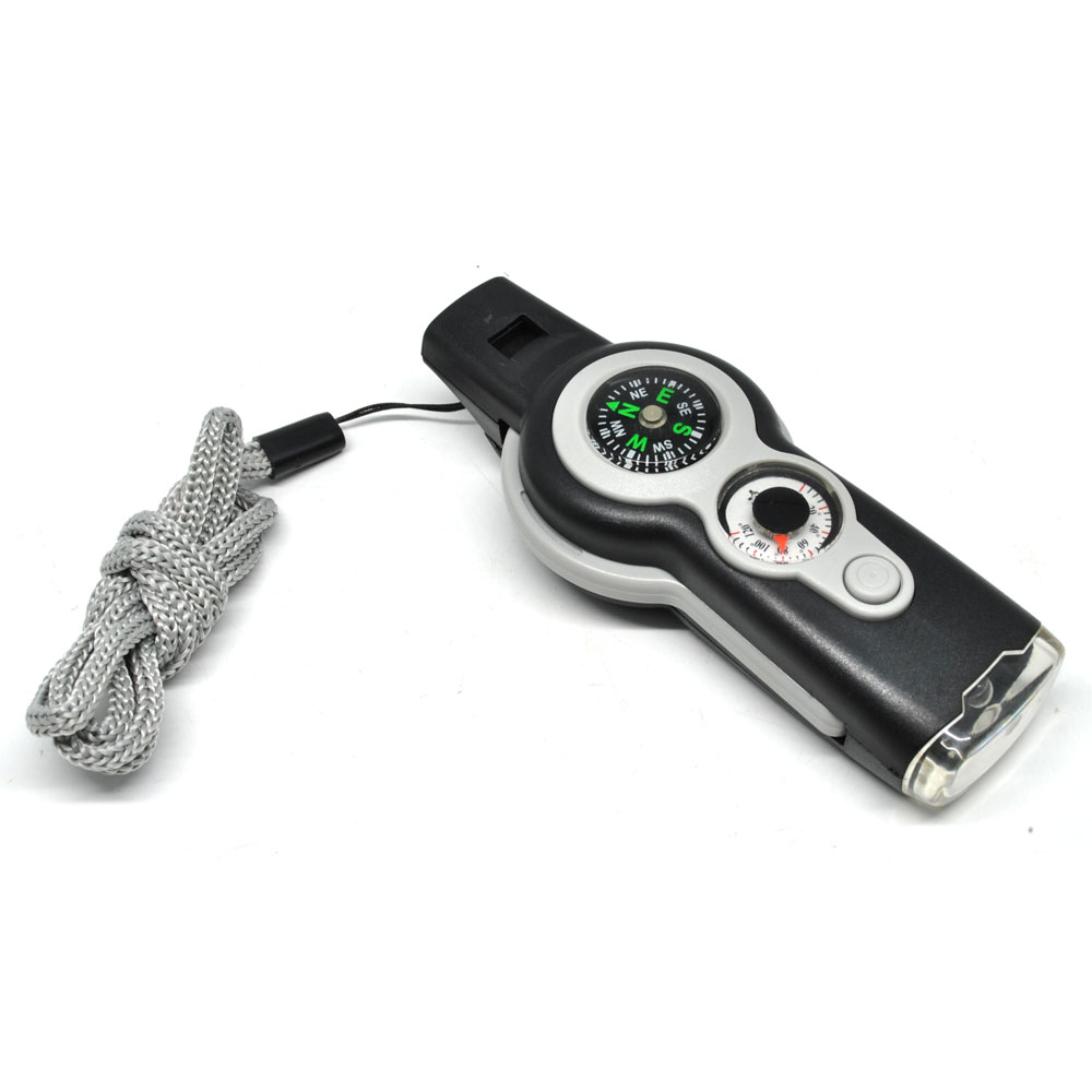 7 in 1 Peluit Multifungsi Perlengkapan Survival Black 7 in 1 Peluit Multifungsi Perlengkapan Survival Black