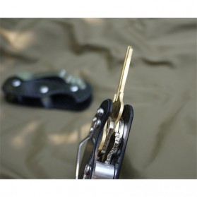 Key Holder Clip Aluminium Multifunctional EDC Tool - ZH111 - Black - 8