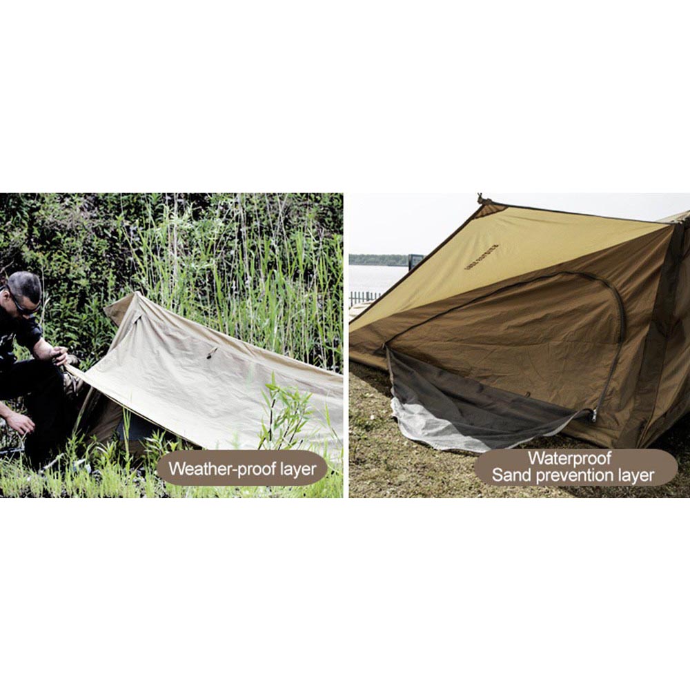 Tenda Camping Ultralight Double Layer Waterproof Green
