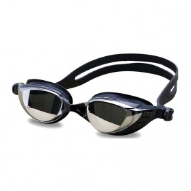 Ruihe Kacamata Renang Coating Mirrored Anti Fog UV Protection - RH6100 - Black