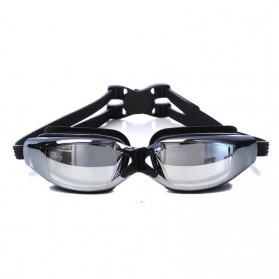 Kacamata Renang Profesional Anti Fog UV Protection - Black - 1