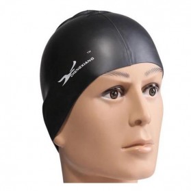 Cheng Xiang Topi Renang Silicone Swim Cap - SX01 - Black