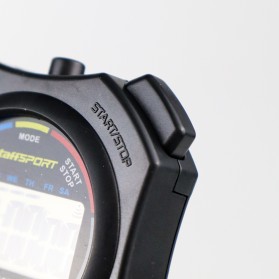 TaffSPORT Stopwatch Profesional LCD dengan Strap - ZSD-808 - Black - 3