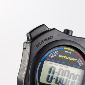 TaffSPORT Stopwatch Profesional LCD dengan Strap - ZSD-808 - Black - 4