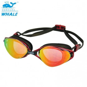WHALE Kacamata Renang Anti Fog UV Protection - GOG-3550 - Red