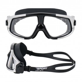 TaffSPORT Kacamata Renang Polarizing Anti Fog UV Protection - GOG-3610 - Silver Black