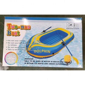 Dolphin Perahu Karet Inflatable Boat 2 Orang - 713 - Yellow - 7