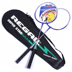 Regail Raket Badminton 2 PCS - Blue - 1