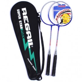 Regail Raket Badminton 2 PCS - Blue - 2