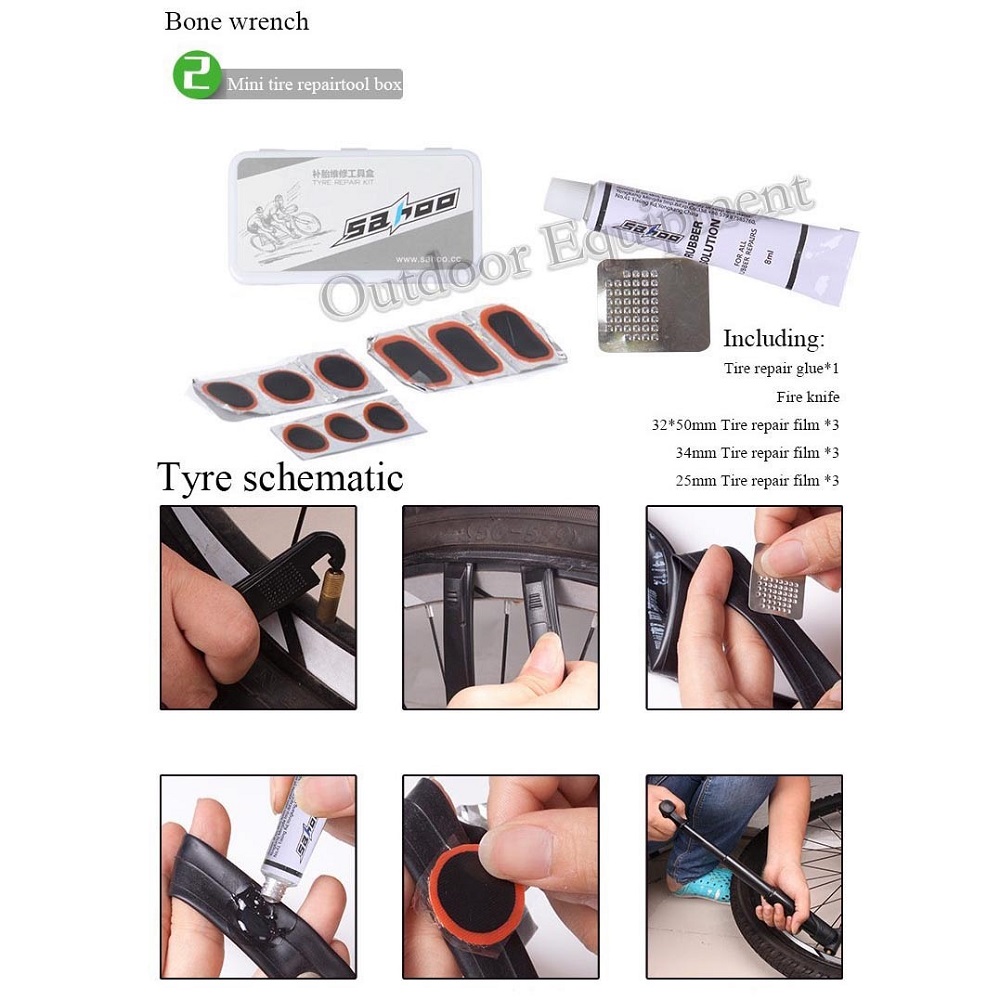 Gambar produk TaffSPORT Perlengkapan Reparasi Ban Sepeda - 21040-N