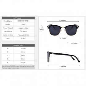 Kacamata Mirror Polarized - Golden - 8