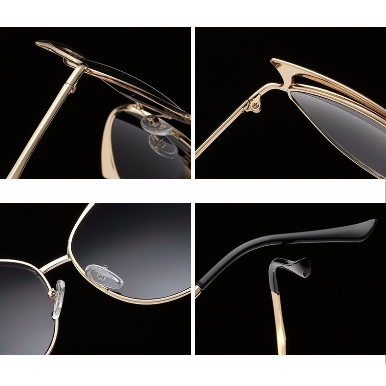 Kacamata Cat Eye Polarized - Golden - JakartaNotebook.com