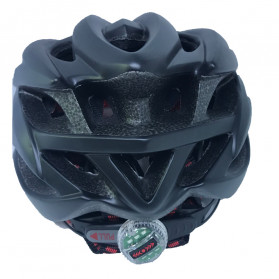 TaffSPORT Helm Sepeda EPS PVC Shell dengan Lampu Backlight - 1105 - Black - 2