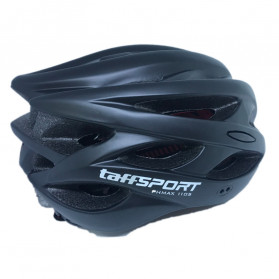 TaffSPORT Helm Sepeda EPS PVC Shell dengan Lampu Backlight - 1105 - Black - 3