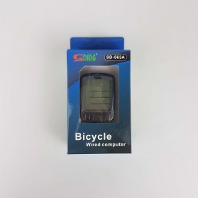 SunDING Speedometer Sepeda Backlight LCD - SD-563A - Black - 7
