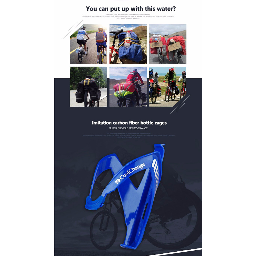 CoolChange Holder Botol Minum Sepeda Adjustable MTB