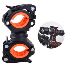 Cycle Zone Clamp Penjepit Senter Stang Sepeda 360 Derajat - ZH1035 - Black/Orange