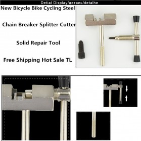 TaffSPORT Alat Pemotong Rantai Sepeda Chain Breaker - JLQ-01 - Silver - 4