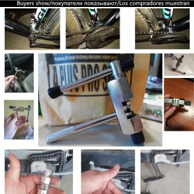 TaffSPORT Alat Pemotong Rantai Sepeda Chain Breaker - JLQ-01 - Silver - 7