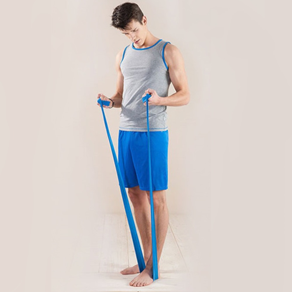 Elastic Rubber Stretch Rope Pilates Blue