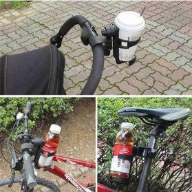Rotateable Holder Botol Minum Sepeda Stroller Kereta Bayi - R2229 - Black - 6
