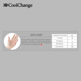 CoolChange Sarung Tangan Sepeda Half Finger Sporty Size M - Black Blue - 6