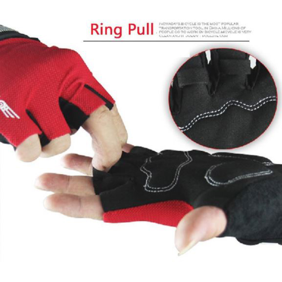 Gambar produk BASECAMP Sarung Tangan Olahraga Sepeda Half Finger Size L