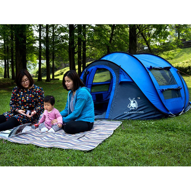 Tenda Camping Windproof Waterproof - Blue