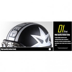 Helm Catok Retro Motor Klasik - Model Star - Black - 5