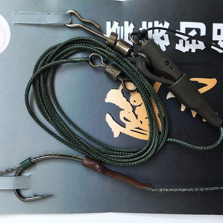 Kail Pancing Ikan Kerapu Carp Fishing Hook with Rig Hair Tent Black 2 .