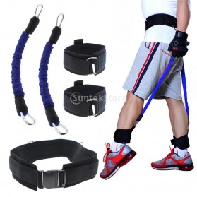 Tali Resistance Band Fitness Basket Endurance Training Tool - Black - 6