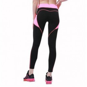 Legging Gym Fitness Wanita Size L - Black White - 5