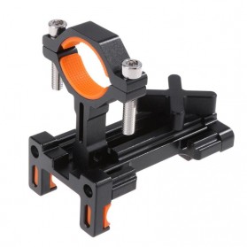 Holder Smartphone Sepeda Aluminium Handlebar Bracket Anti Slip - BM03 - Black/Orange - 3