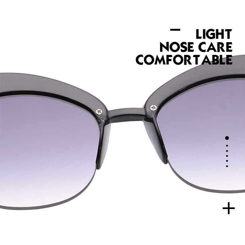 Kacamata Wanita Model Cat Eye Anti UV - Black - JakartaNotebook.com