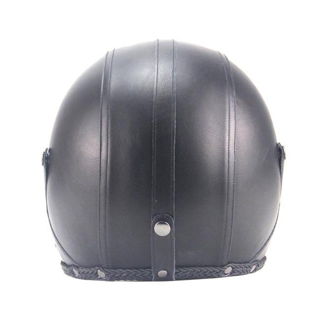  Helm  Classic  Mod Half Face Motor  Klasik Size M Black 