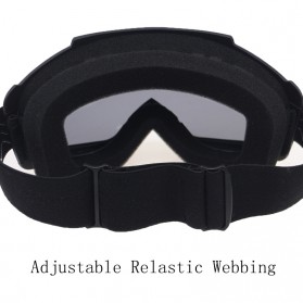 TaffSPORT BOLLFO Kacamata Goggles Mask Motor Retro Anti Glare Windproof - MT-04 - Black Gold - 7