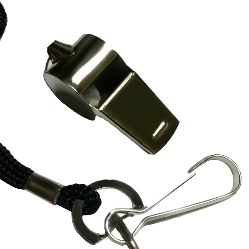 Peluit Wasit Classic Bahan Metal Whistle dengan Lanyard Peluit Wasit Classic Bahan Metal Whistle dengan Lanyard