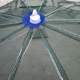 Jaring Pancing Ikan Udang Automatic Folding Umbrella Fishing Net Cage 16 Holes - H14572 - 2