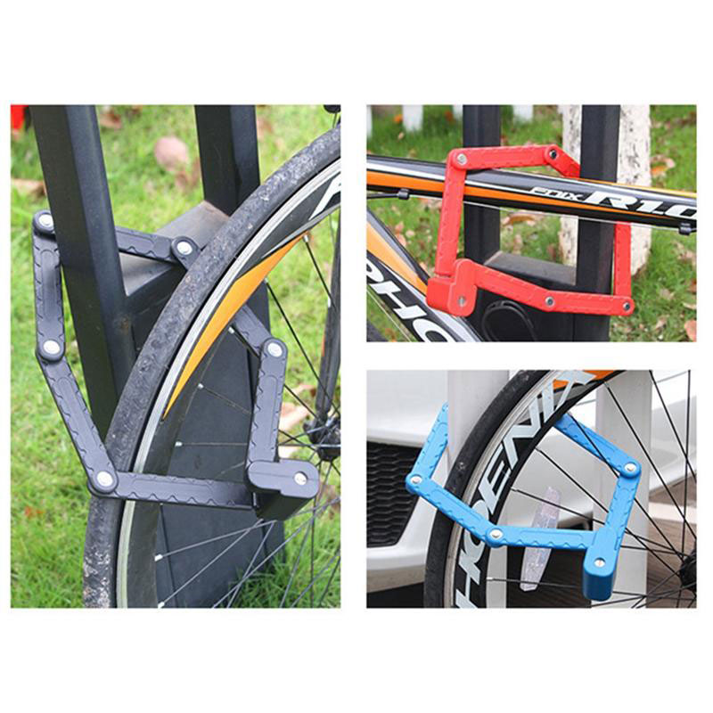 Gembok Sepeda/Motor Model Rantai Lipat dengan Sensor Alarm