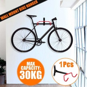 DUUTI Gantungan Dinding Sepeda Bike Wall Hook Hanger - B-1R - Black