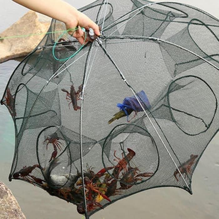 Gambar produk Jaring Pancing Ikan Hexagonal 8 Hole Fishing Net Trap Cage - Net001