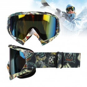 PHMAX Kacamata Goggles Ski Ice Skating Double Layers UV400 - A4 - Black