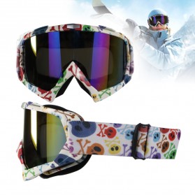 PHMAX Kacamata Goggles Ski Ice Skating Double Layers UV400 - A4 - White