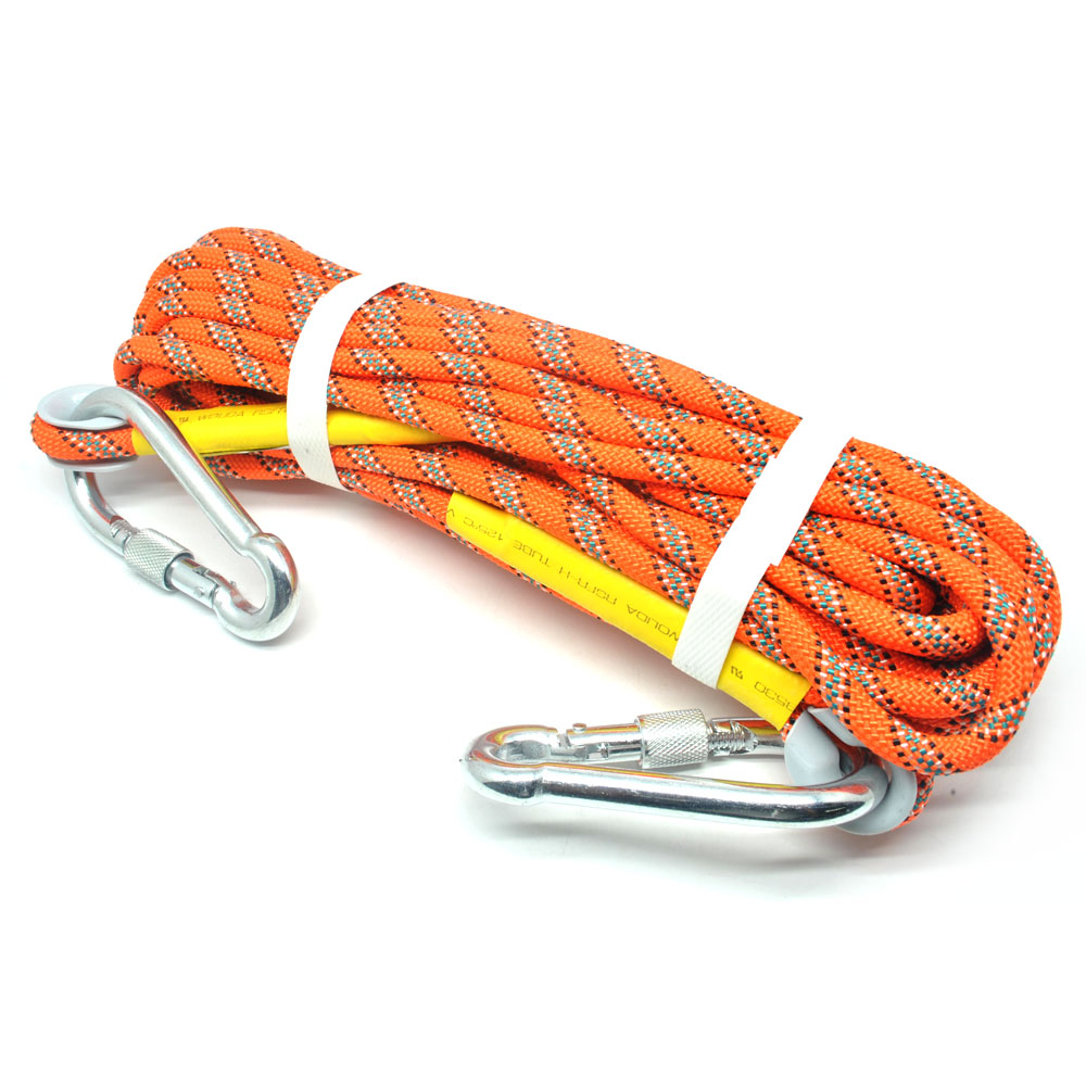 NTR Tali rappelling Safety Climbing Rope 10 Meter Orange