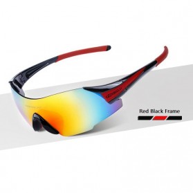 Olahraga & Outdoor - OBAOLAY Kacamata Sepeda Lensa Polarized - UV400 - Black/Red