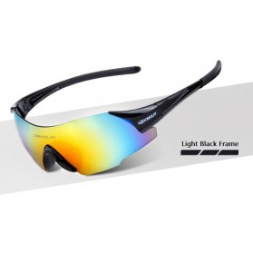 Olahraga & Outdoor - OBAOLAY Kacamata Sepeda Lensa Polarized - UV400 - Black/Black