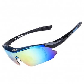 Obaolay Kacamata Sepeda Polarized Sunglasses UV400 - SP0868 - Black/Blue