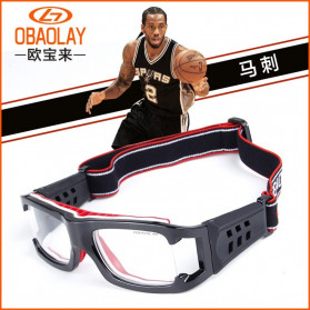 Obaolay Kacamata Olahraga Basket Anti Collision Eye Protector Glasses - L009 - Black - 1