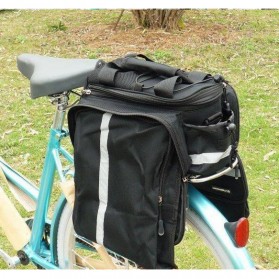 Roswheel Tas Sepeda Bicycle Rear Carrier Bag 600D Polyester 8L - 14024 - Black - 3