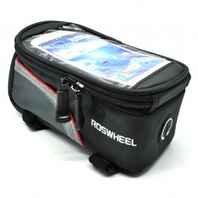 Tas Barang Perlengkapan Sepeda - Roswheel Tas Sepeda Waterproof untuk 4.8 inch Smartphone - 12496 - Black